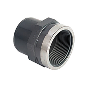 PVC Adaptor BSP Threaded With Metal Reinforcing Ring