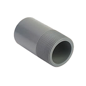 PVC Barrels Nipple Plain - Threaded