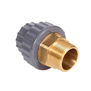 PVC Composite Union Male BSP Brass